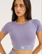 Bubble Banded Top - Washed Blue