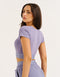 Bubble Banded Top - Washed Blue