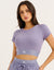 Bubble Banded Top - Washed Blue