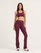 Arise Comfort Mid-Waist Flare Leggings - Blackberry