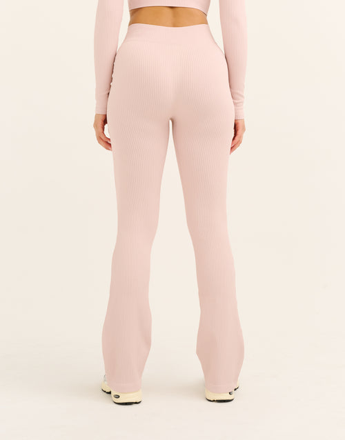 Arise Comfort Mid-Waist Flare Leggings - Mauve