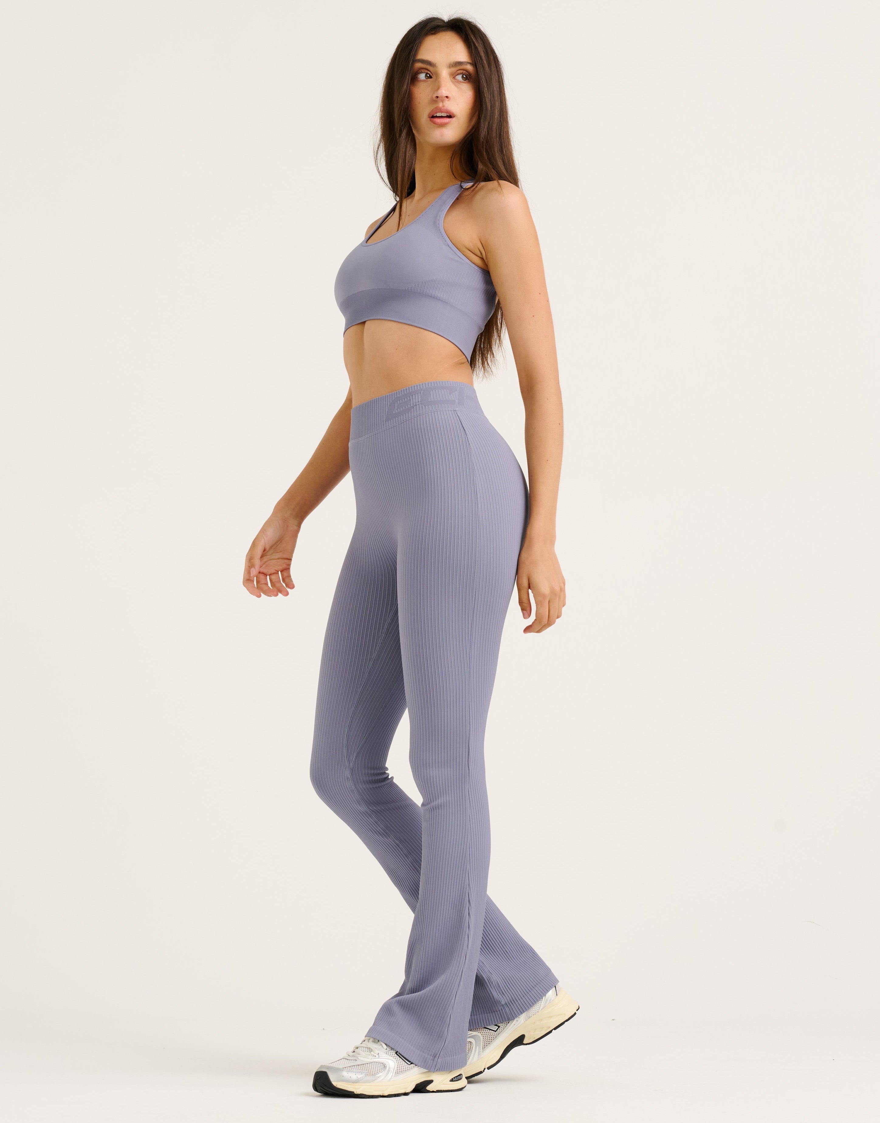 Arise Comfort Mid-Waist Flare Leggings - Washed Blue