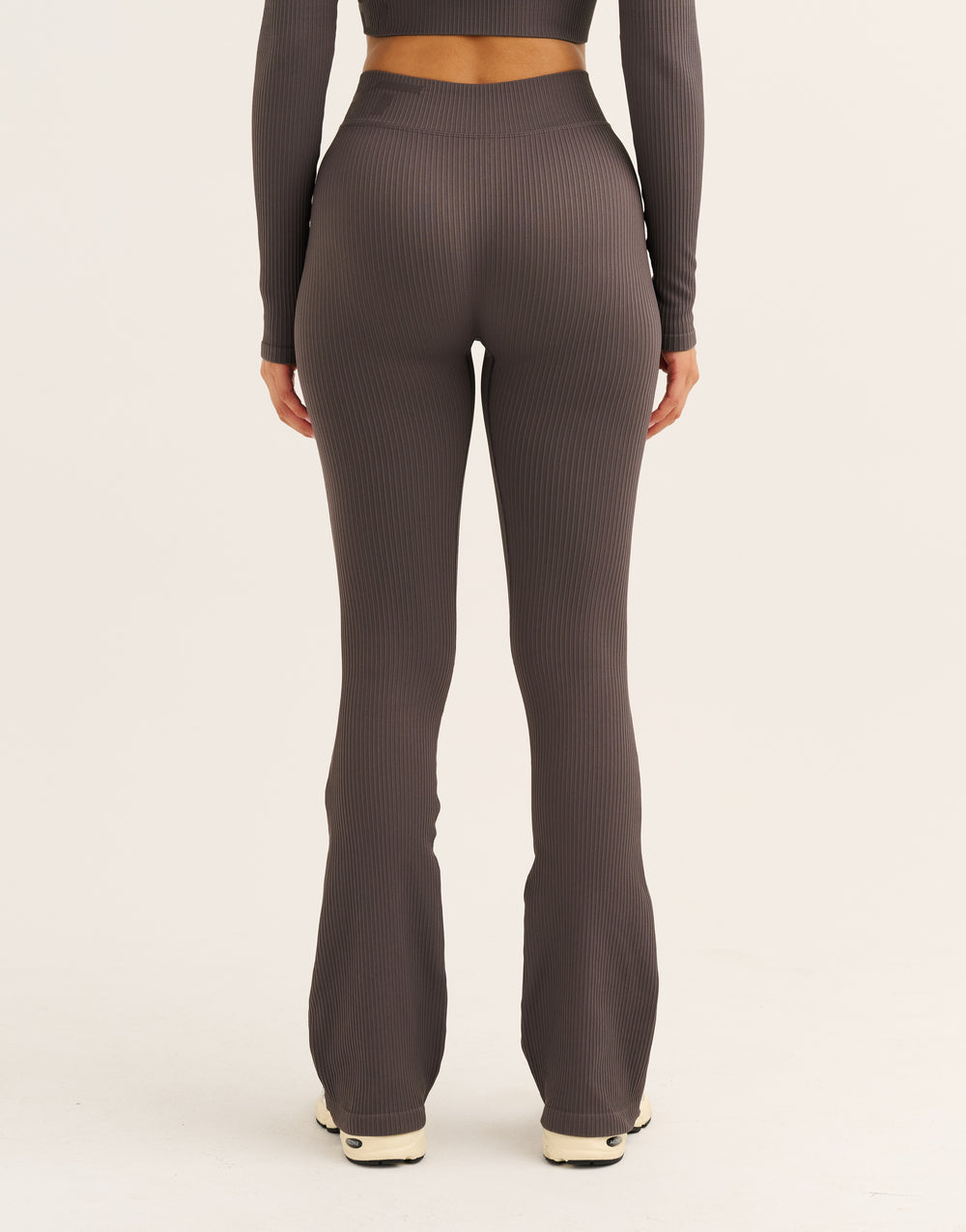 Arise Comfort Mid-Waist Flare Leggings - Slate Grey