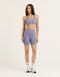 Arise Comfort Mid-Waist Shorts - Washed Blue