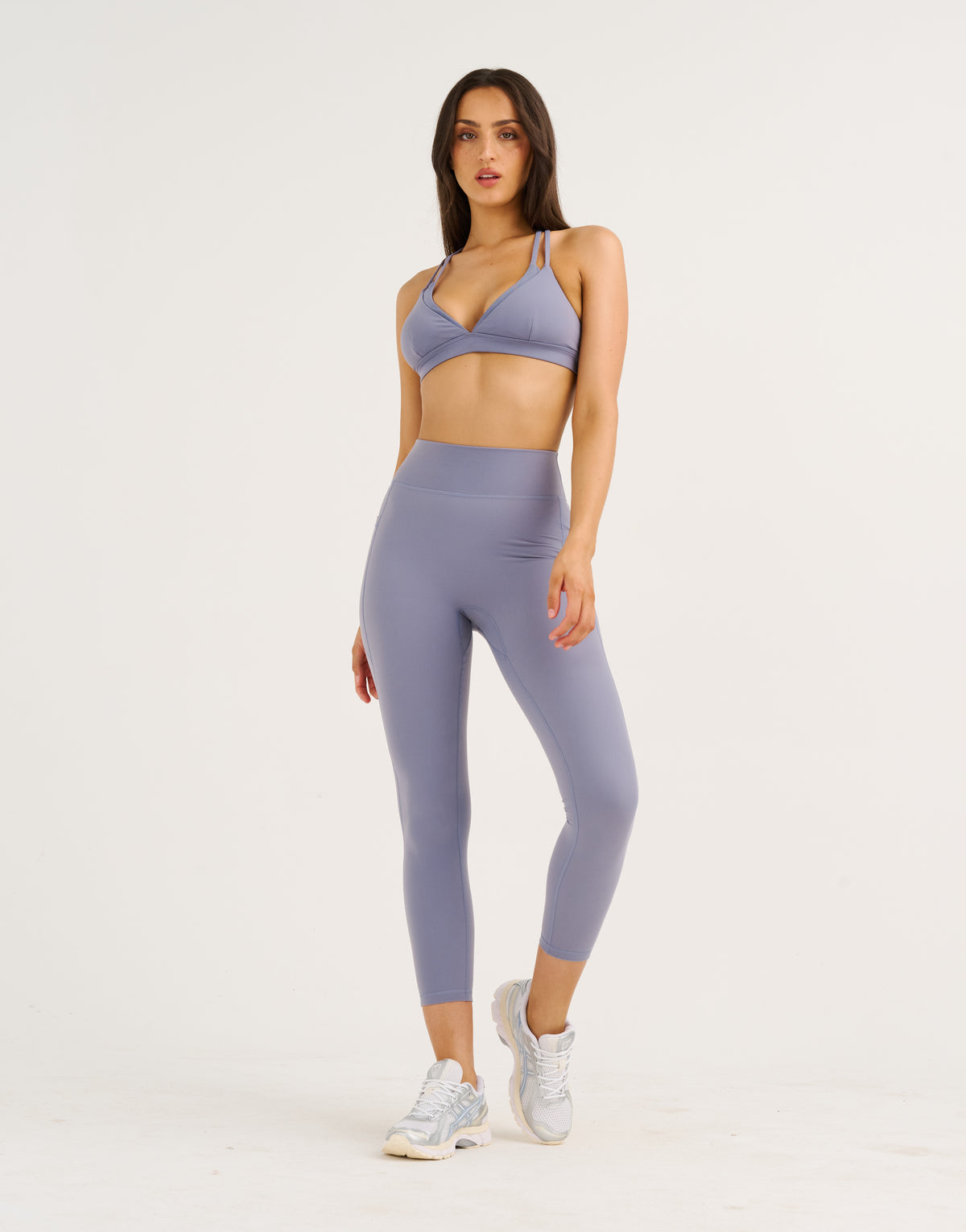 Core Layer Sports Bra - Washed Blue