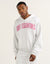 College Combed Fleece Zip-Up Hoodie - Grey Marle