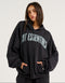 College Combed Fleece Zip-Up Hoodie - Phantom Black
