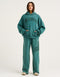 College Combed Fleece Hoodie - Teal