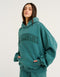 College Combed Fleece Hoodie - Teal
