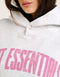 College Combed Fleece Hoodie - Grey Marle