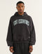 College Combed Fleece Hoodie - Phantom Black