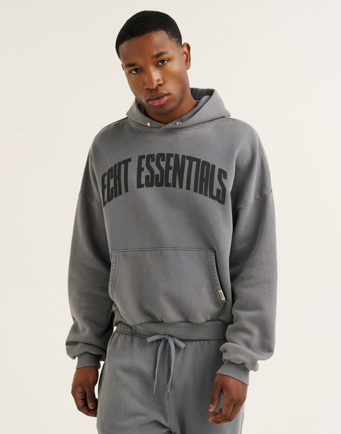 College Combed Fleece Hoodie - Storm Grey