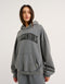 College Combed Fleece Hoodie - Storm Grey