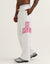 College Combed Fleece Wide Leg Sweatpant - Grey Marle