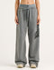 College Combed Fleece Wide Leg Sweatpant - Storm Grey