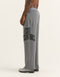 College Combed Fleece Wide Leg Sweatpant - Storm Grey