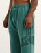 College Combed Fleece Wide Leg Sweatpant - Teal
