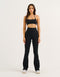 Flare Ribbed Leggings V2 - Black