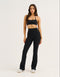 Flare Ribbed Leggings V2 - Black
