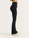 Flare Ribbed Leggings V2 - Black