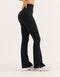Flare Ribbed Leggings V2 - Black