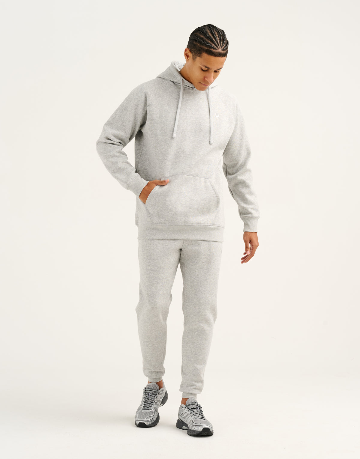 Recover Fleece Hoodie - Grey Marle