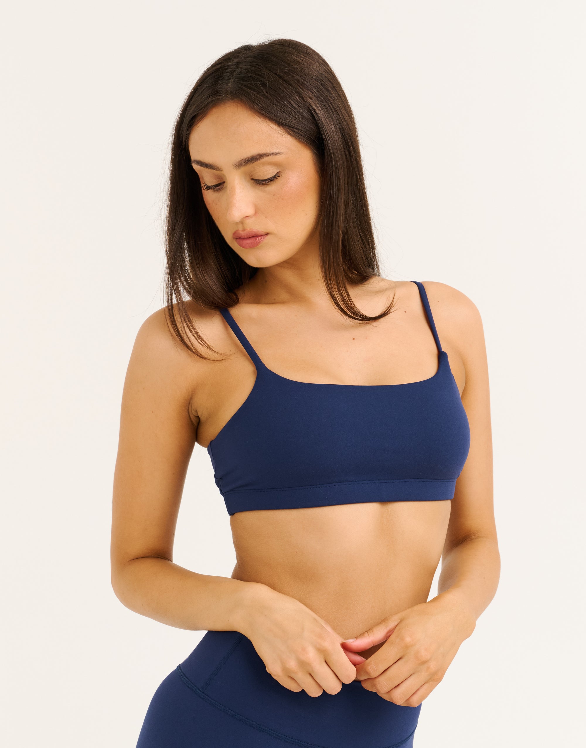 Lycra Seamless Sports Bra - Navy