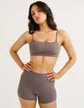 Lycra® Seamless Sports Bra - Slate Grey