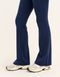 Lycra Invisible Scrunch Pocket Flare Leggings - Navy