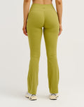 Lycra® Invisible Scrunch Pocket Flare Leggings - Olive