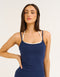 Lycra Seamless Tank - Navy