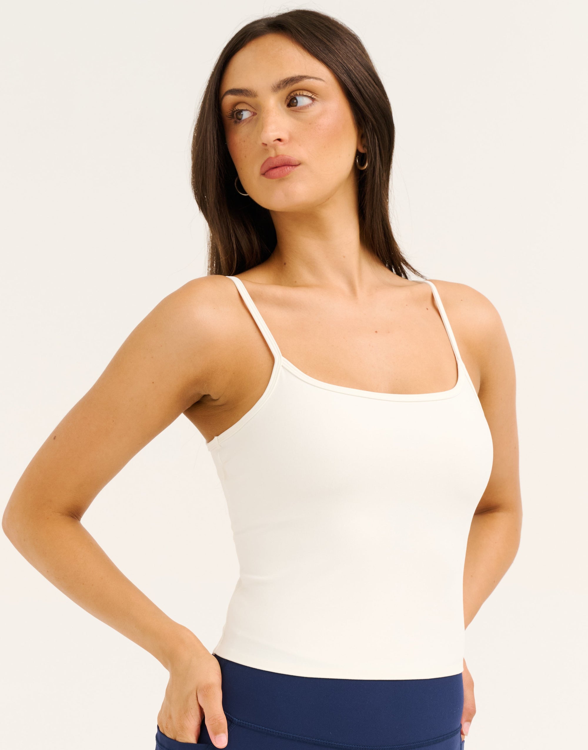 Lycra Seamless Tank - White