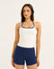 Lycra Seamless Tank - White