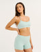 Lycra Seamless Halter Bra - Mint
