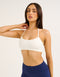 Lycra Seamless Halter Bra - White