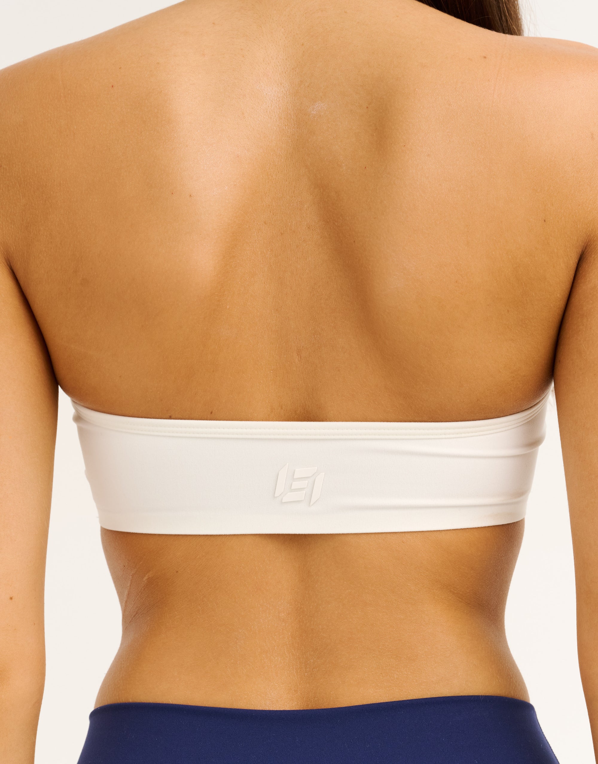 Lycra Seamless Halter Bra - White
