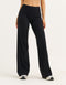 Lycra Wide Leg Pant - Black
