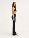 Lycra Wide Leg Pant - Black