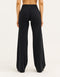 Lycra Wide Leg Pant - Black