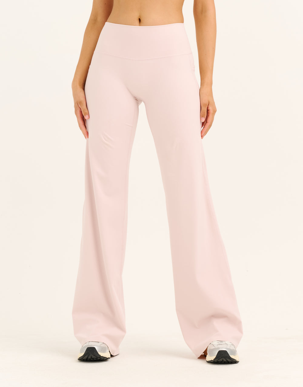 Lycra Wide Leg Pant - Mauve