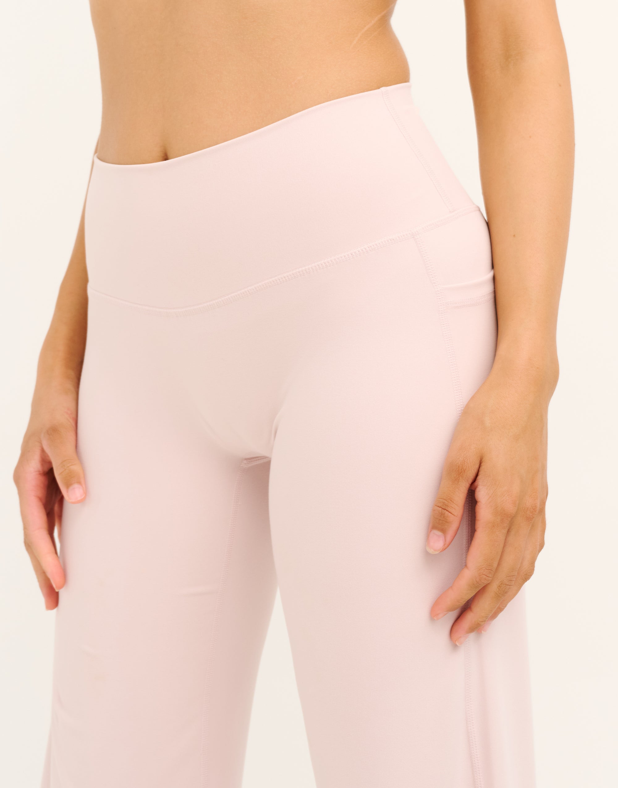 Lycra Wide Leg Pant - Mauve