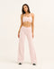 Lycra Wide Leg Pant - Mauve