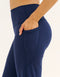 Lycra Wide Leg Pant - Navy