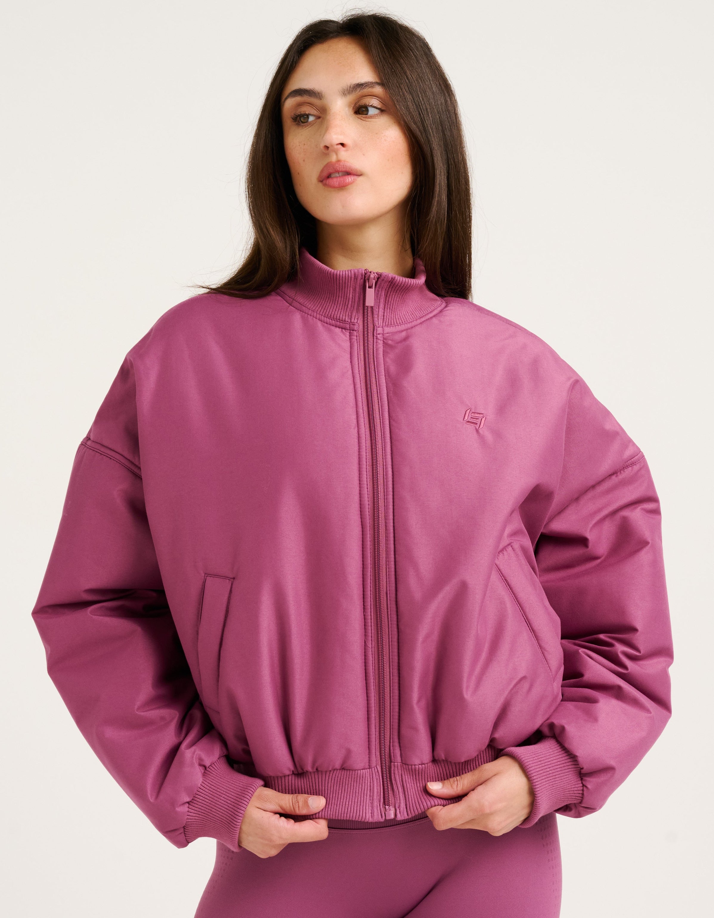 Tempo Pulse Bomber Jacket - Plum