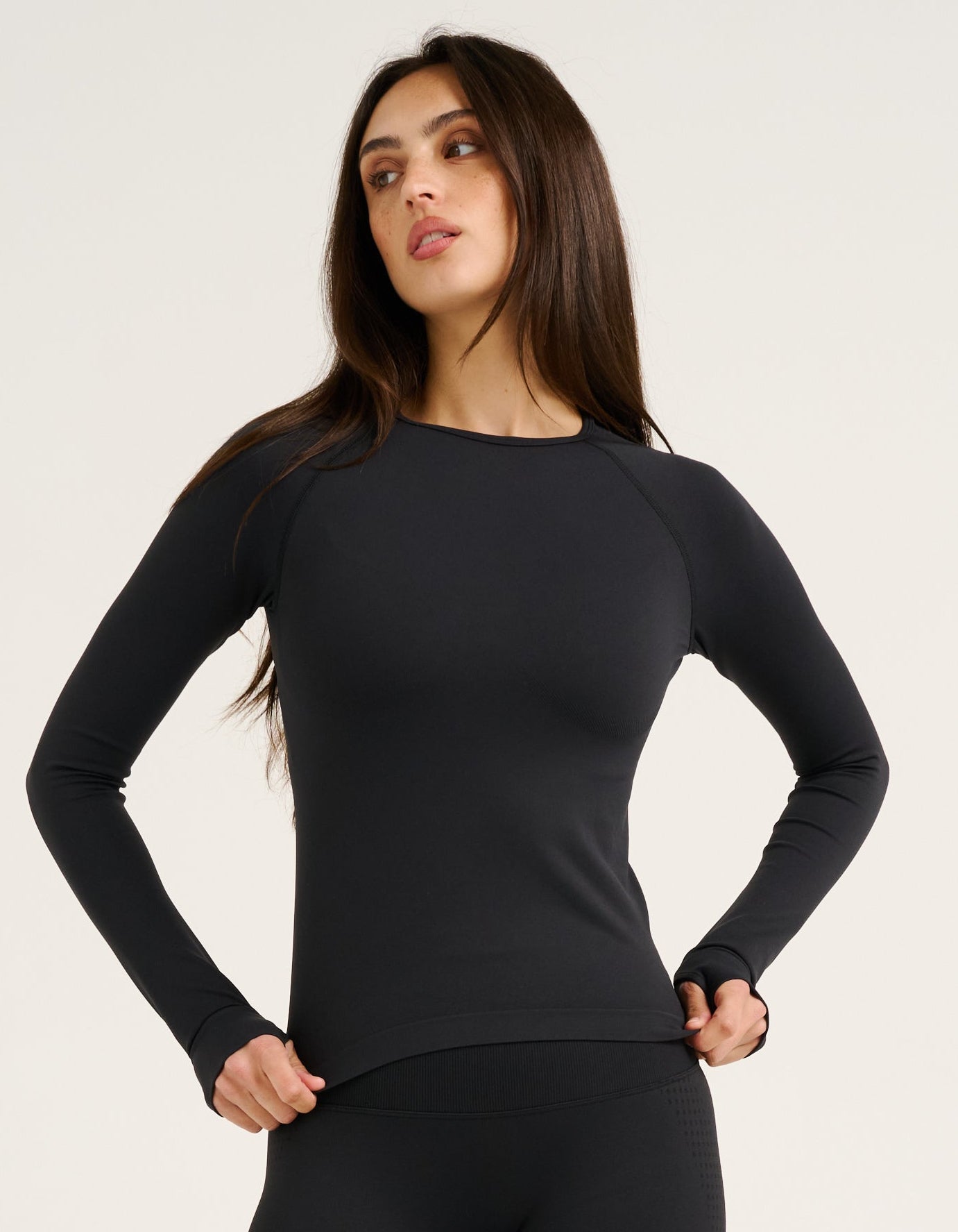 Tempo Pulse Compression Long Sleeve - Phantom Black