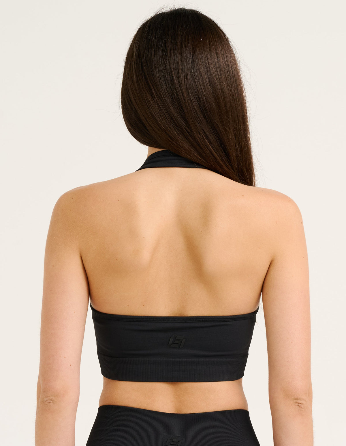Tempo Pulse Halter Bra - Phantom Black