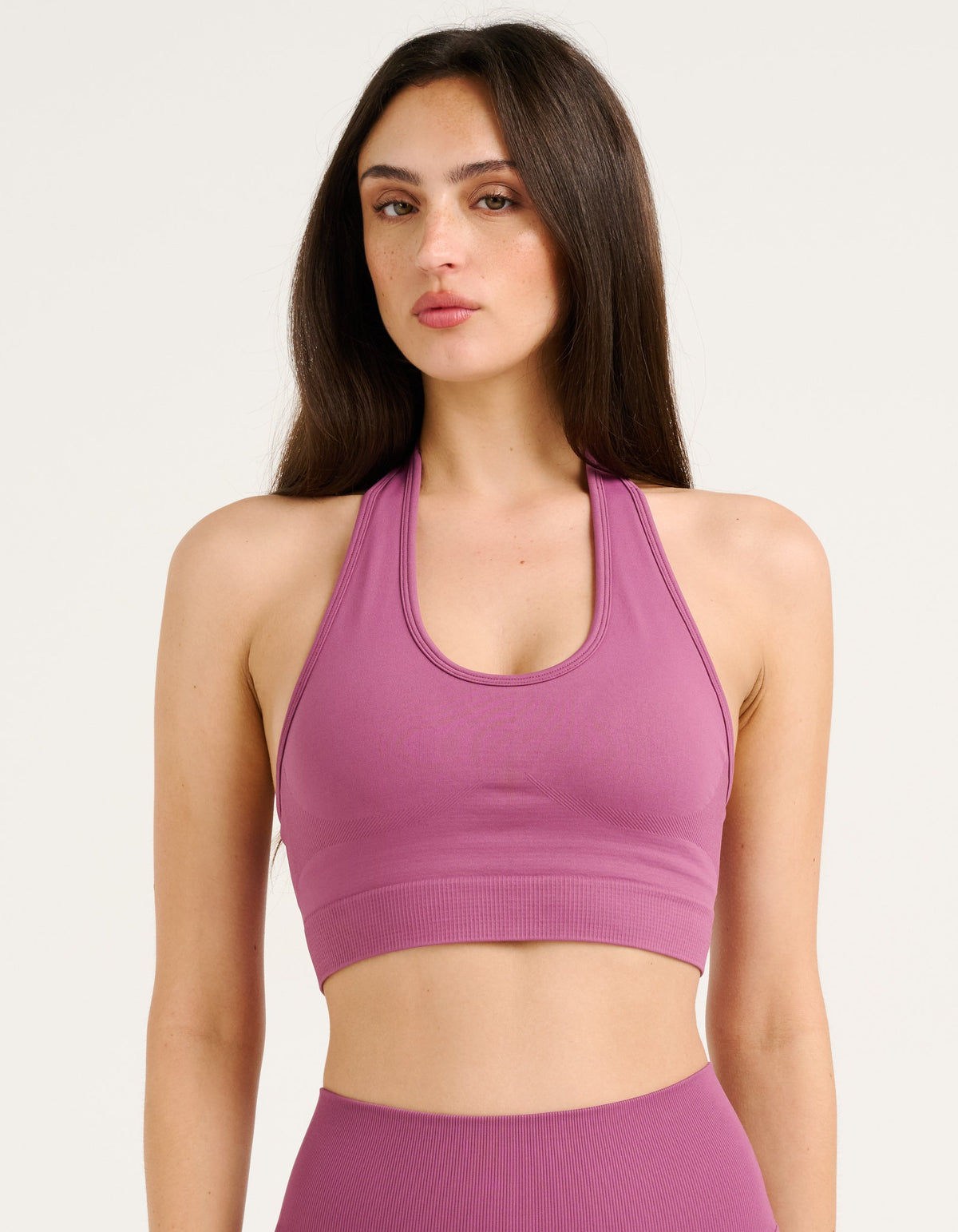 Tempo Pulse Halter Bra - Plum