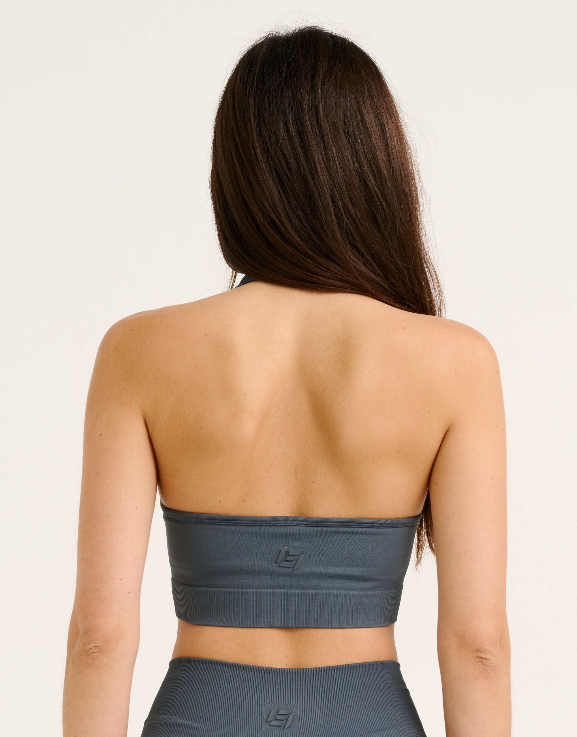 Tempo Pulse Halter Bra - Storm Grey