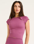 Tempo Pulse Short Sleeve - Plum