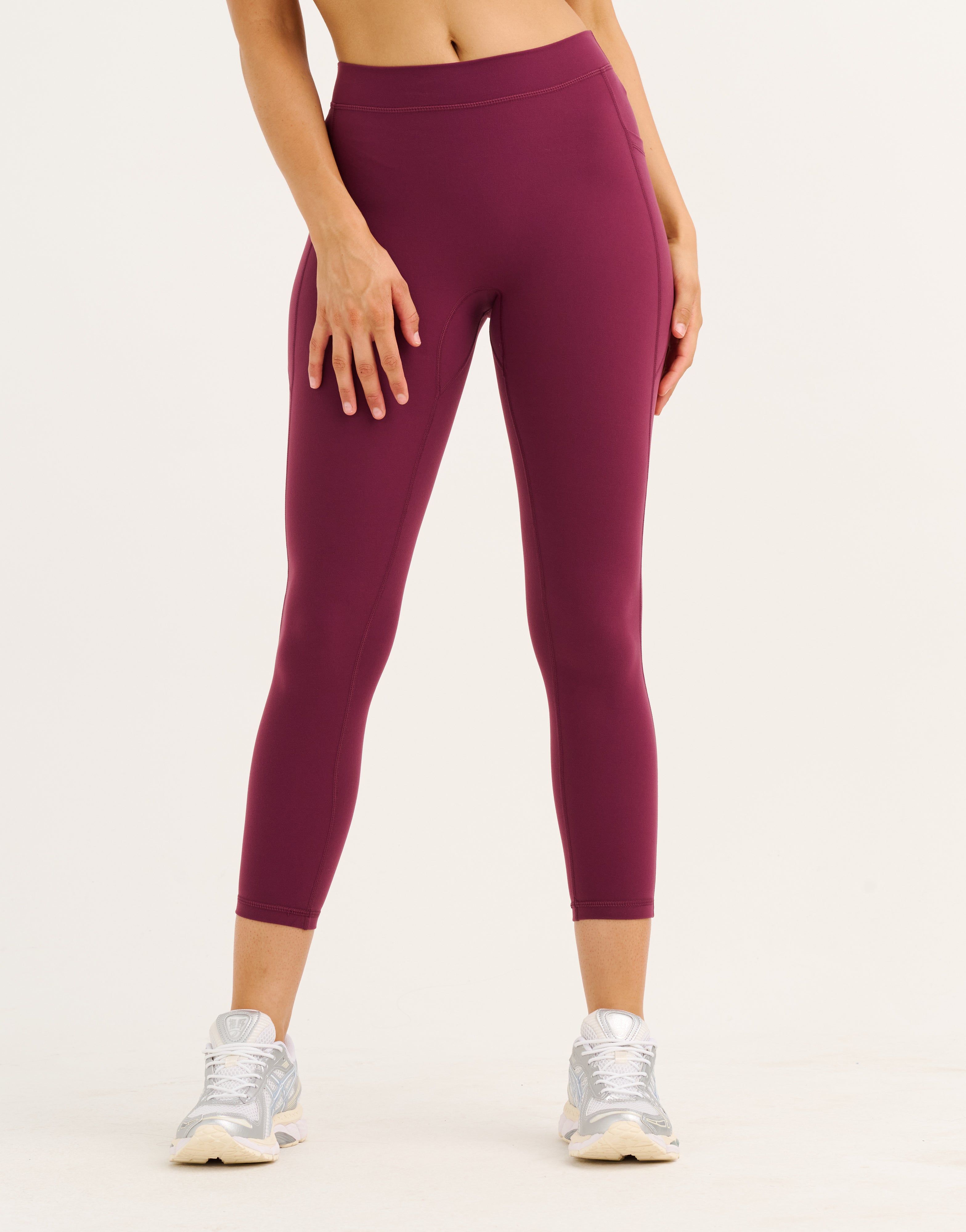 Ascend Pocket Mid-Waist Leggings 23" - Blackberry